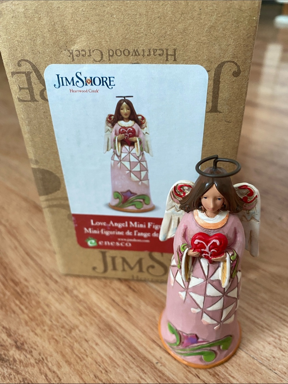 Jim Shore Pink Love  Angel Mini Figurine NWT